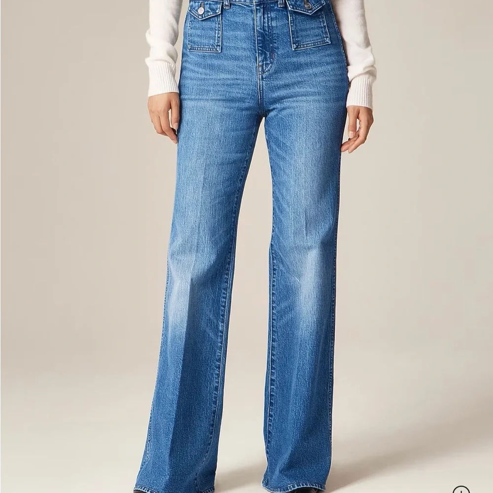 J Crew Vintage Flare Jean with Flap Pockets Size 27 NWT $158 Bangkok Wash Womens - Picture 2 of 15